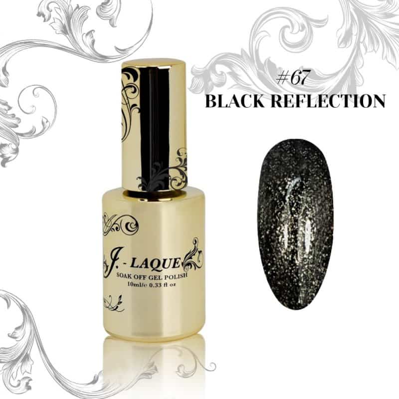 J-LAQUE #67- BLACK REFLECTION 10 ml