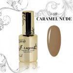 J-LAQUE Caramel Nude, creamy gel polish, smooth application nail polish, deep pigmented polish, elegant manicure, professional nail art