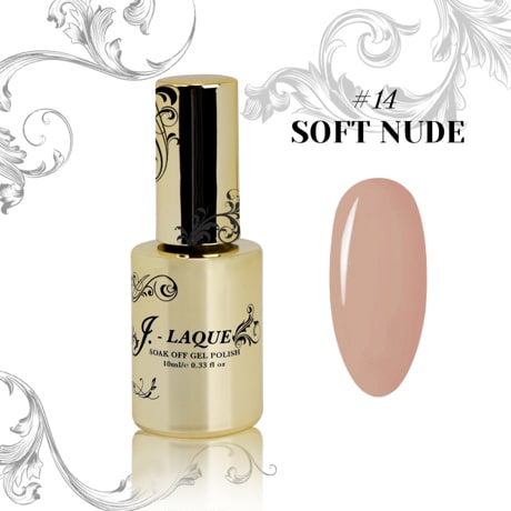 J-LAQUE Soft Nude, creamy gel polish, effortless nail application, no-shrinkage polish, natural nail art, lasting nude manicure