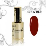 J-LAQUE Brick Red, dense coverage gel polish, effortless nail polish application, vibrant red manicure, smooth and creamy texture, nail art excellence