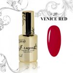 Venice Red Gel Polish", "Smooth Application of J-laque #26", "Venice Red Creamy Texture", "Elegant Nail Art with Venice Red