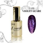 violet glitter nail polish