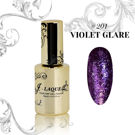 violet glitter nail polish