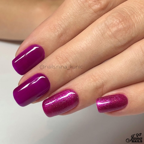 pink powder nail polish