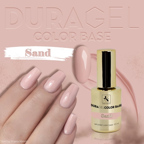 Duragel Builder in a Bottle in Sand Color with Neutral Undertones for Stronger Nails